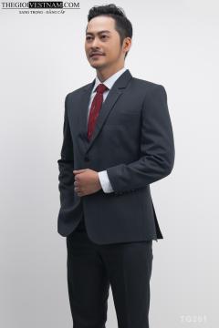 Bộ Suit Xám Xanh Denim Classic Fit TGS261